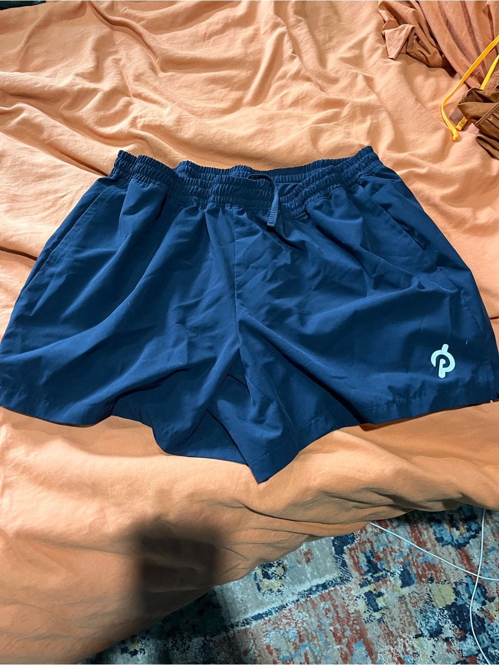 Peloton Navy Blue Athletic Shorts